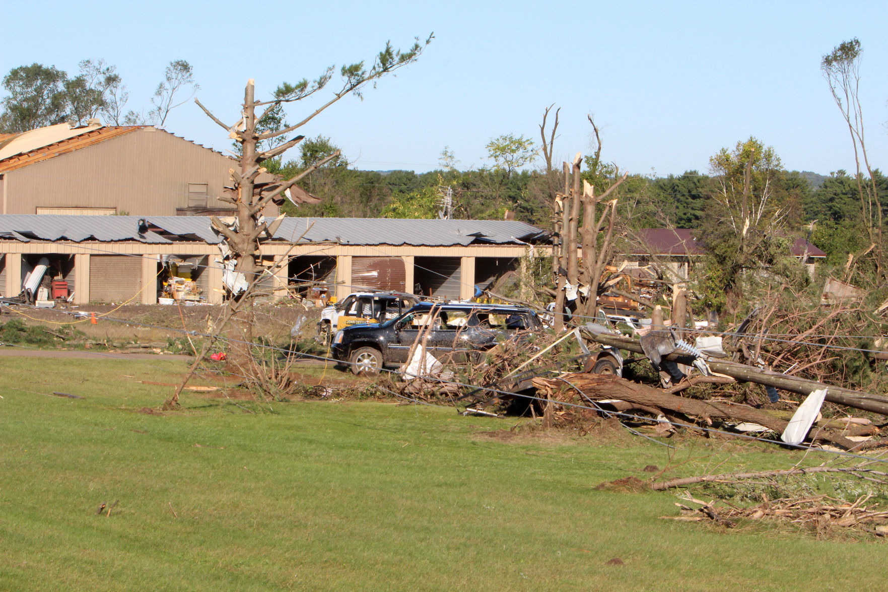 Tornado damage in near Wheaton/Elk Mound 9-25